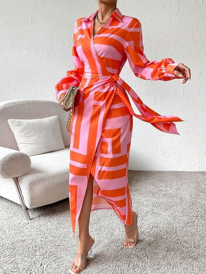 Noa | Wrap Print Dress