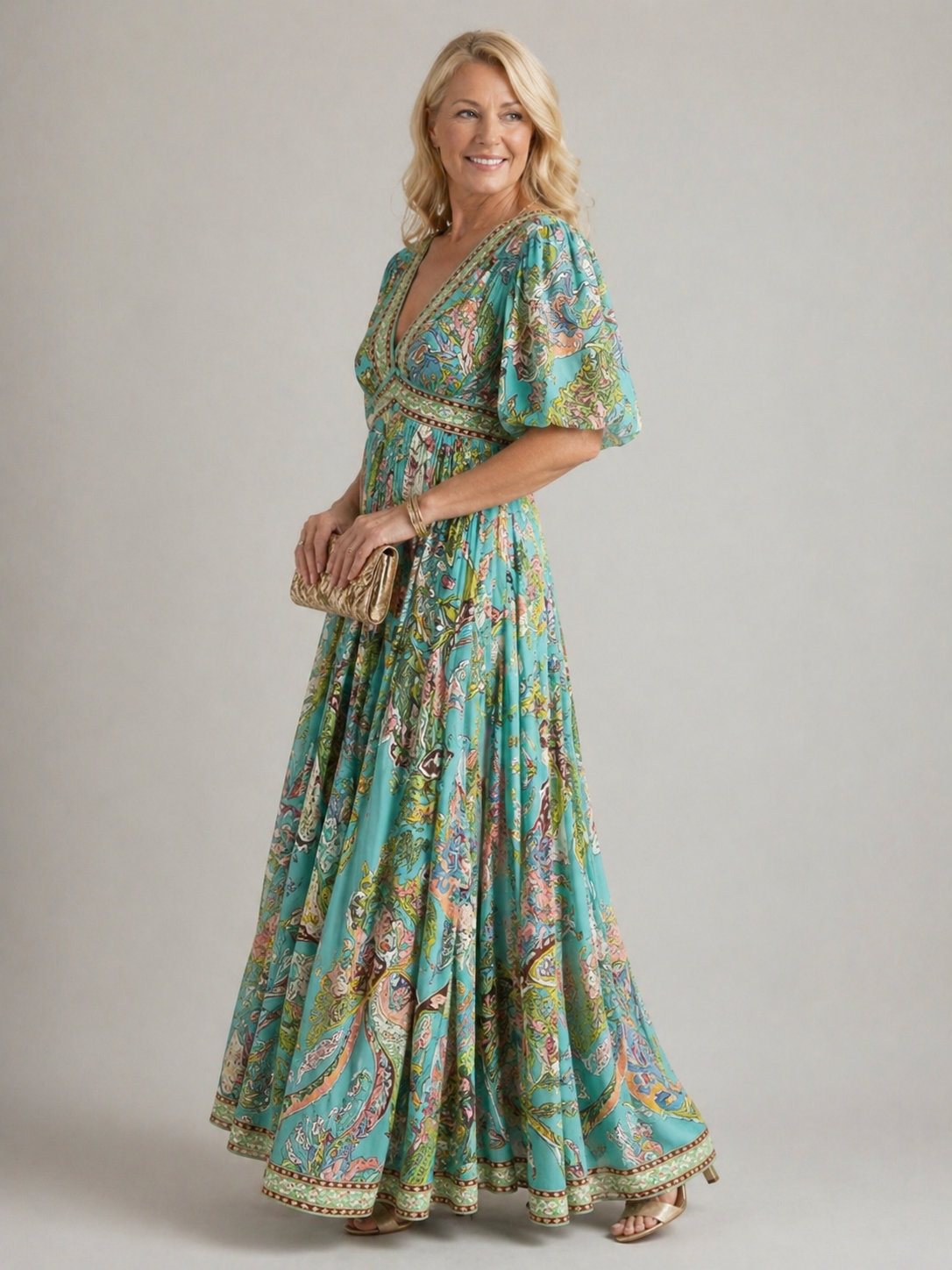 Dorothy | Airy Maxi Dress with Puff Sleeves