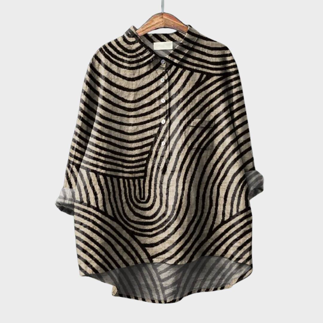 MOREAU LYON | GRAPHIC PATTERN BLOUSE FOR WOMEN