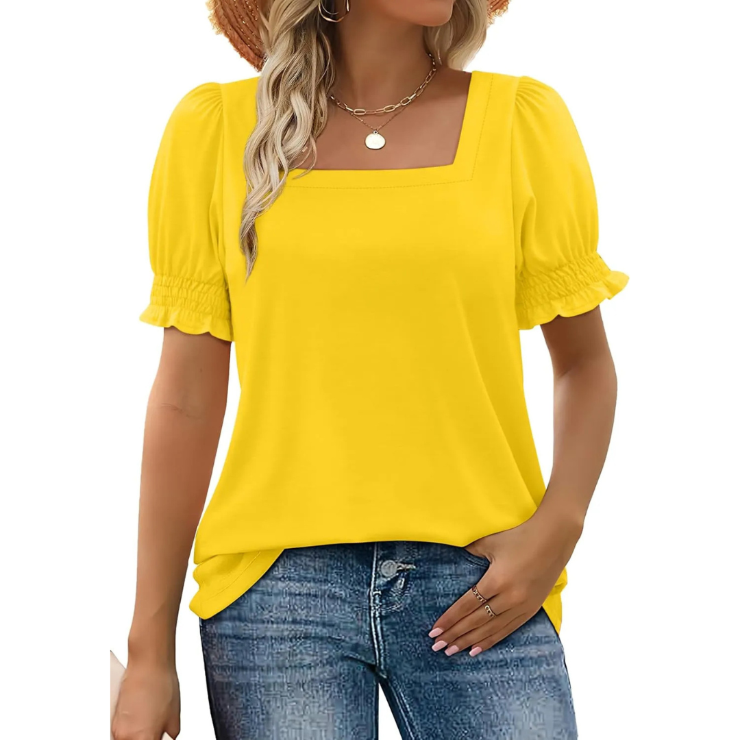 Valerie | Lightweight Ruffle Sleeve Summer Essential