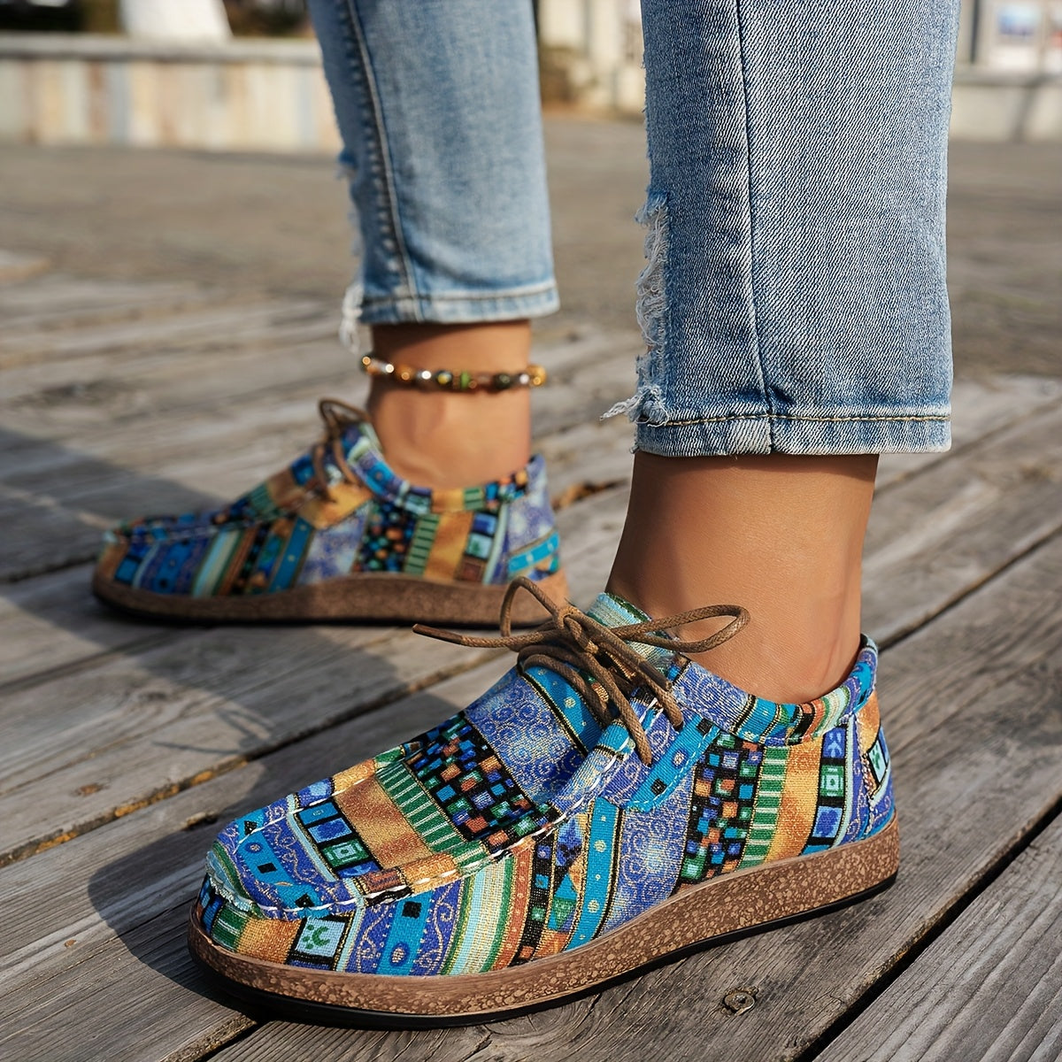 Patience | Colourful Retro Women's Shoes