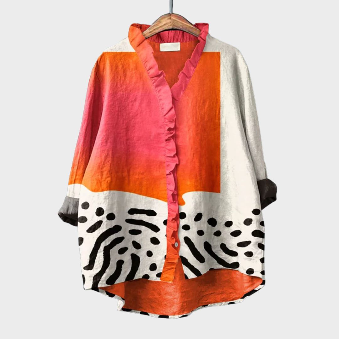 MOREAU LYON | ARTISTIC PRINT BLOUSE FOR WOMEN
