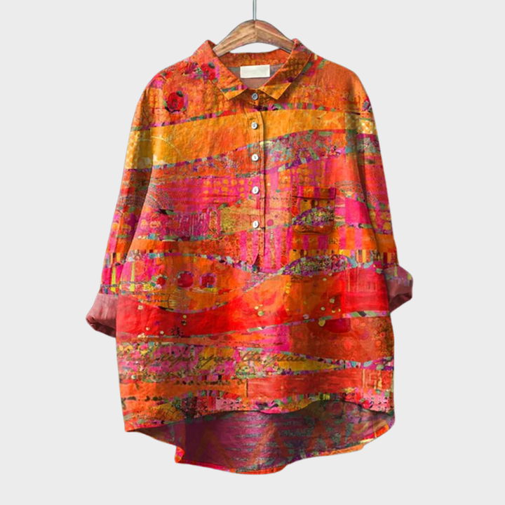 MOREAU LYON | ARTISTIC PATTERN BLOUSE FOR WOMEN
