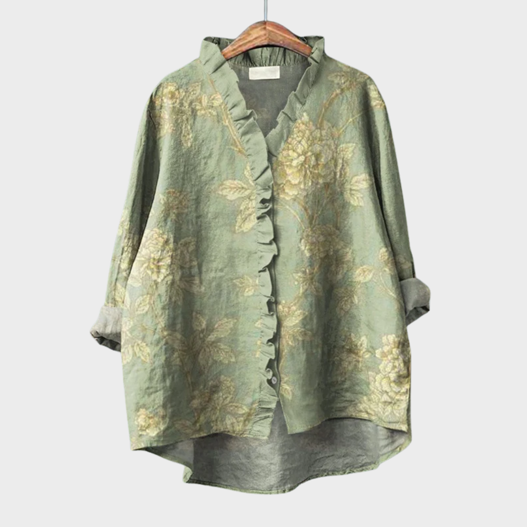 MOREAU LYON | ELEGANT FLORAL BLOUSE FOR WOMEN