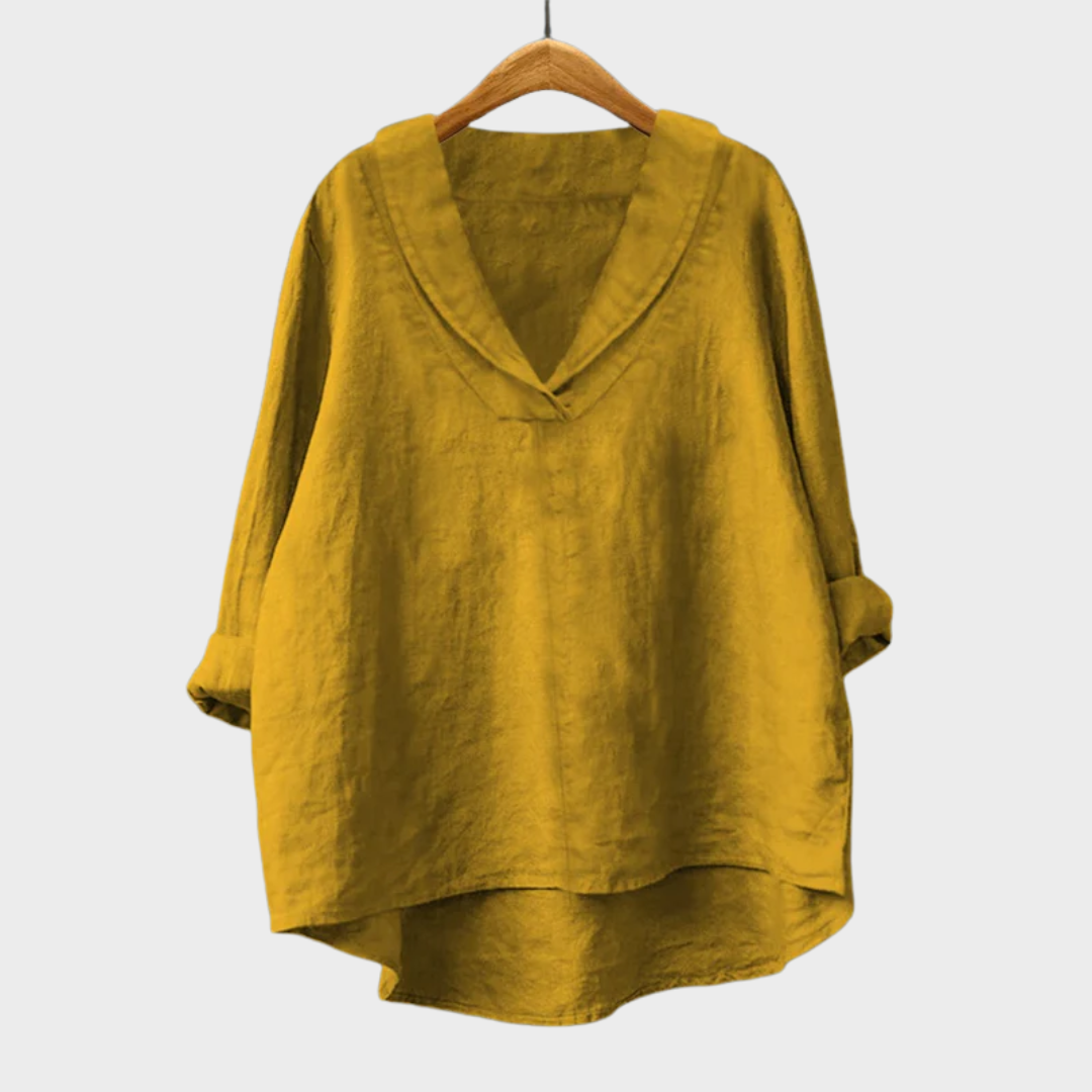 MOREAU LYON | AMPLE V-NECK BLOUSE FOR WOMEN