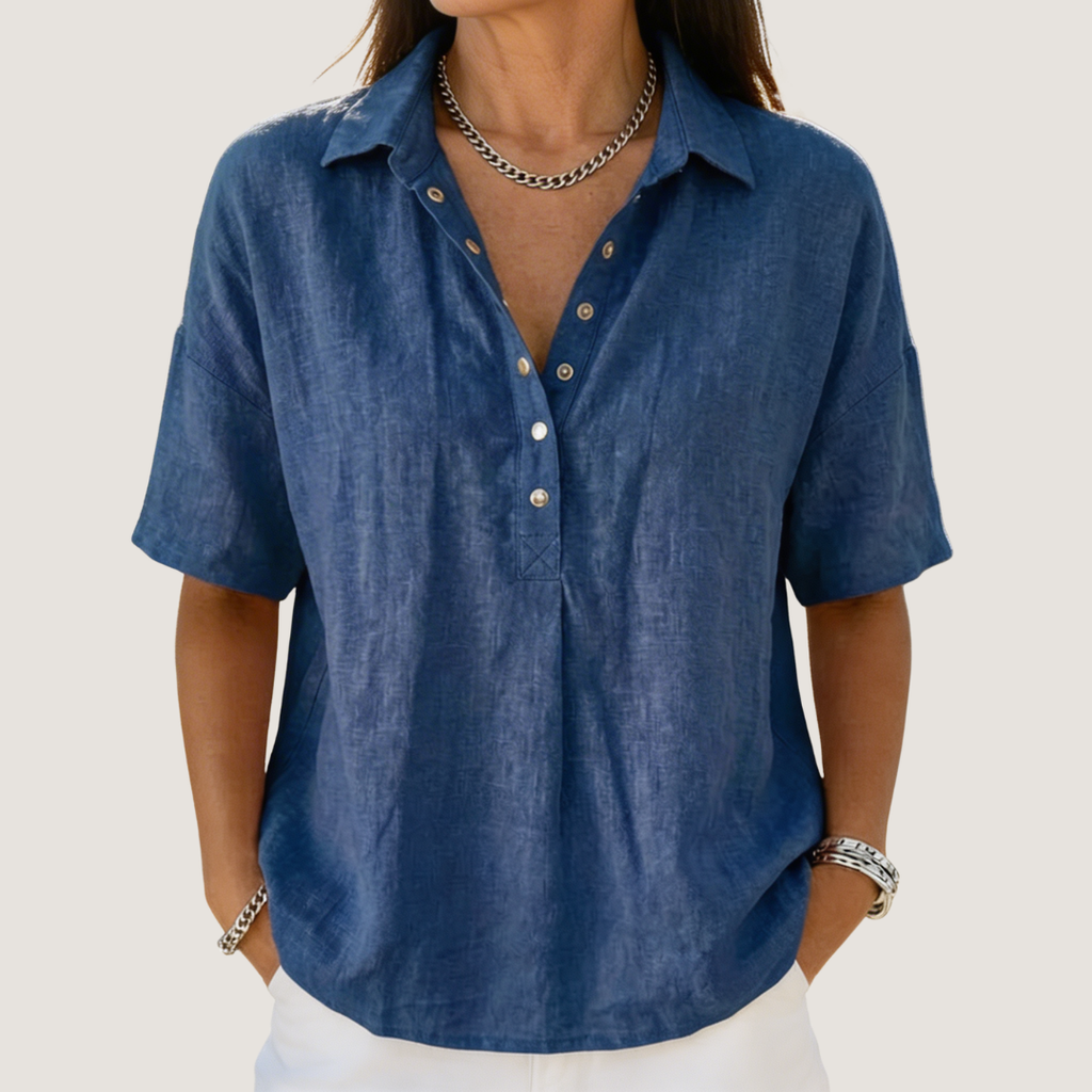 Kathleen | Blouse with Collar and Button