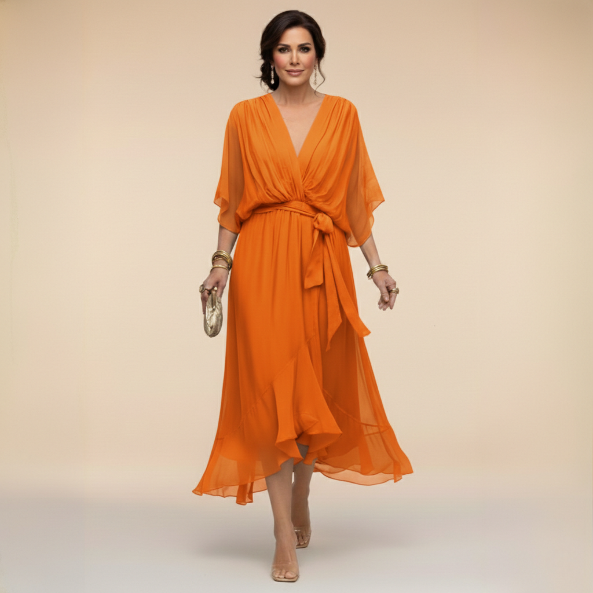 Vera | Elegant V-Neck Maxi Dress