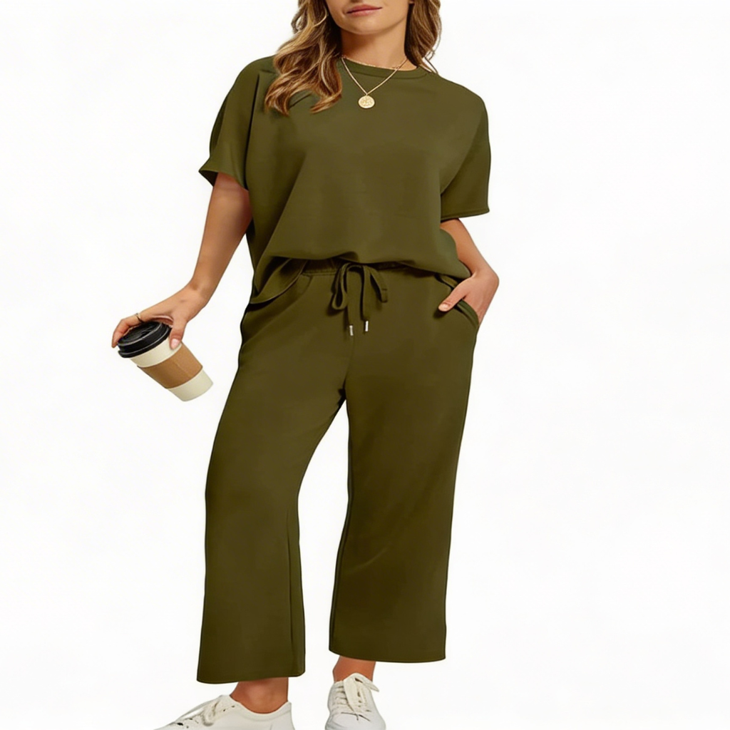 JULIE™ – Women's Oversized Cropped Lounge Set