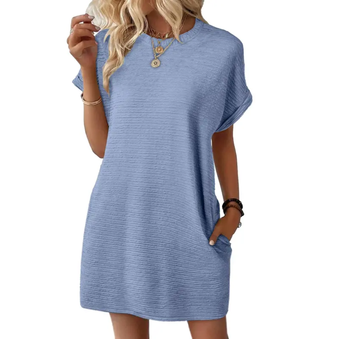 HALLIE™ – Relaxed Pocket Mini Dress