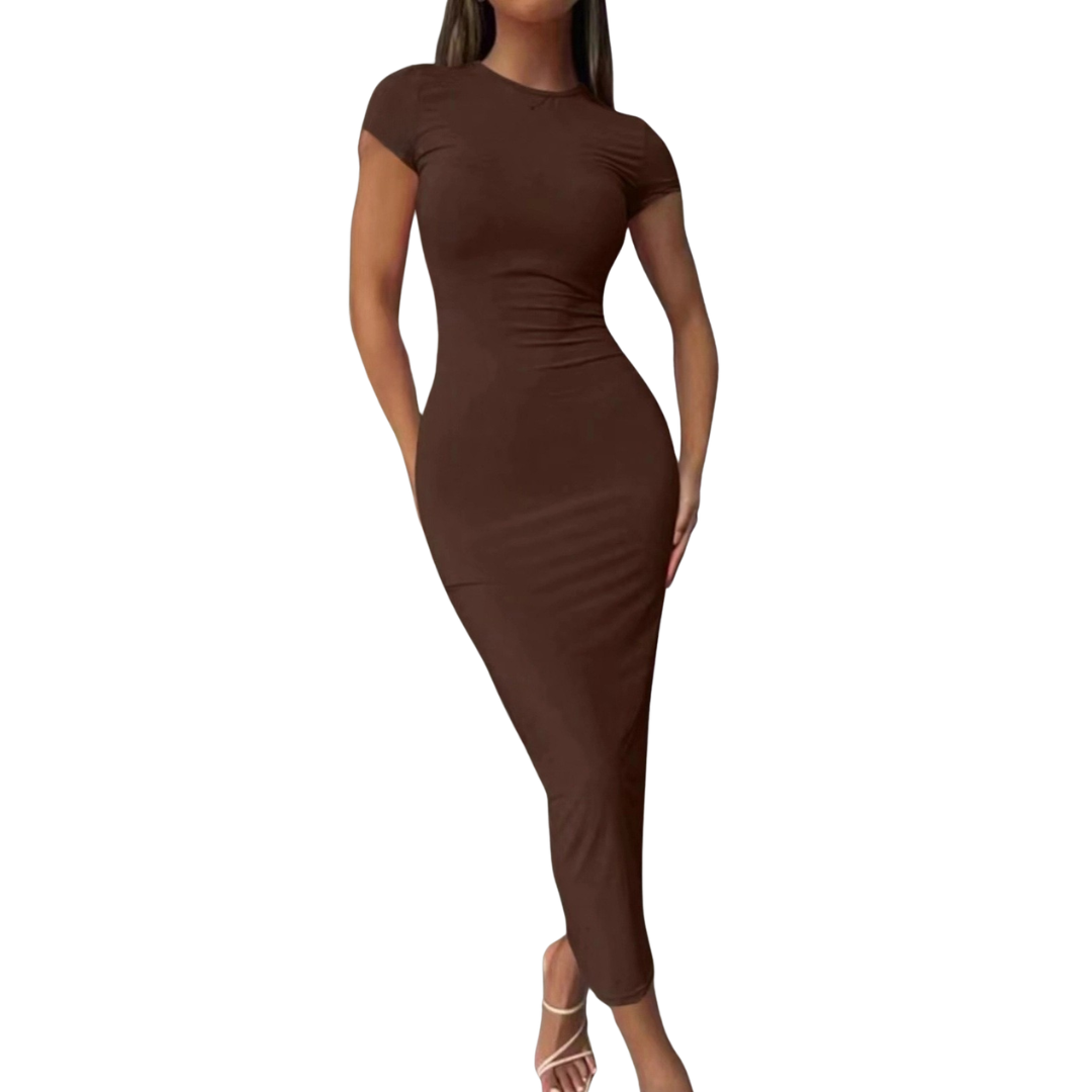 CELINA™ – Sleek Fitted Maxi Dress