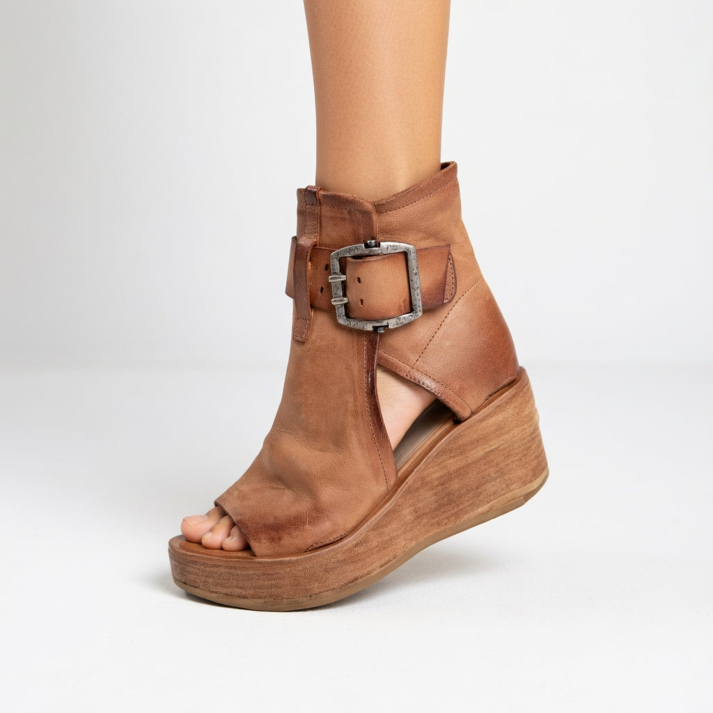 Janet | Open Wedge Ankle Boot Modern Design