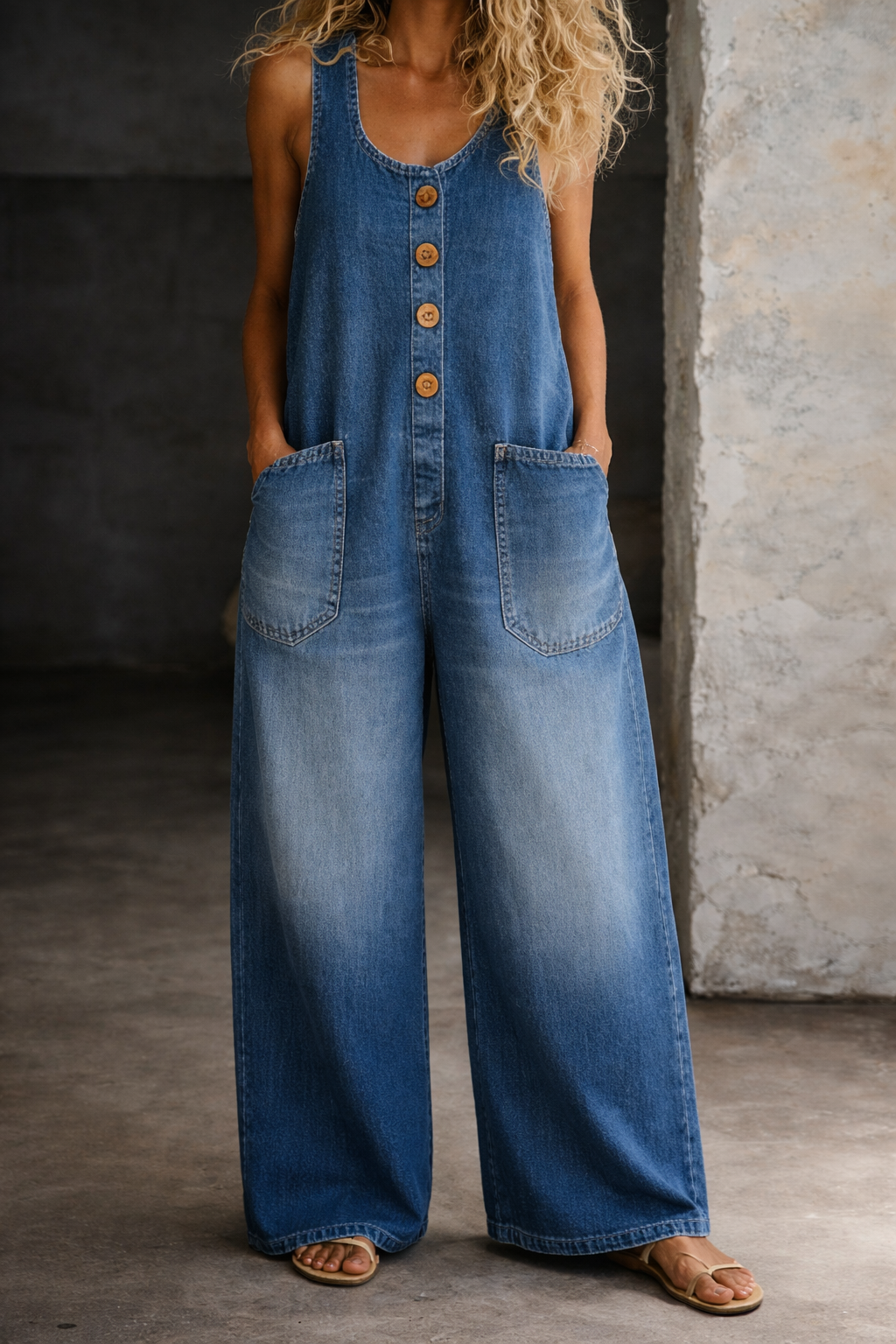 Saylor | Vintage Washed Cotton Denim Overalls | Collection