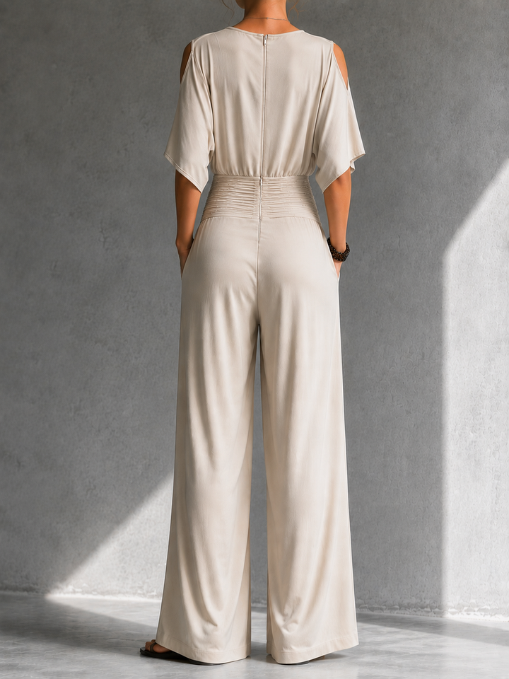 Alessia Elegant Jumpsuit with Open Shoulders