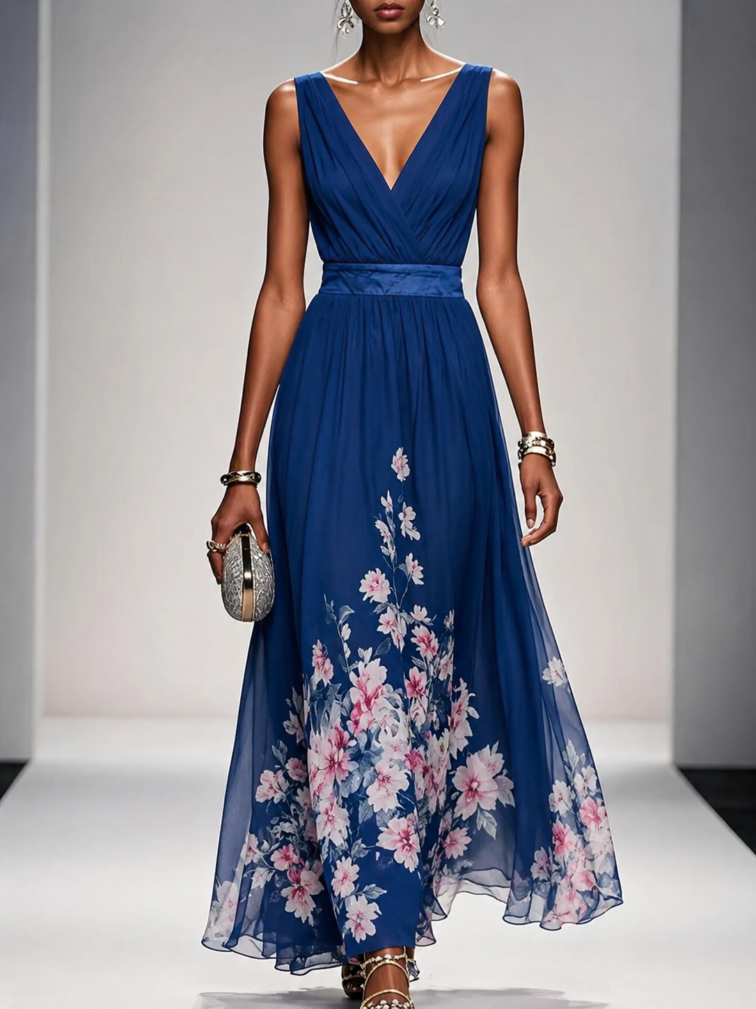 Gillian | Sleeveless A-Line Maxi Dress
