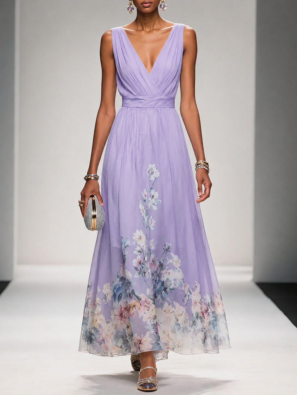 Gillian | Sleeveless A-Line Maxi Dress