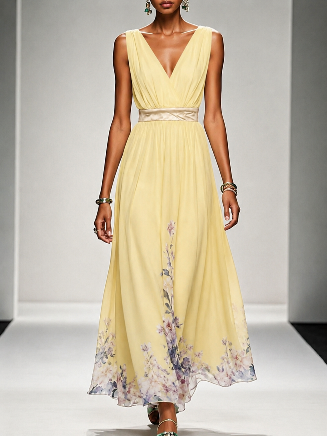 Gillian | Sleeveless A-Line Maxi Dress