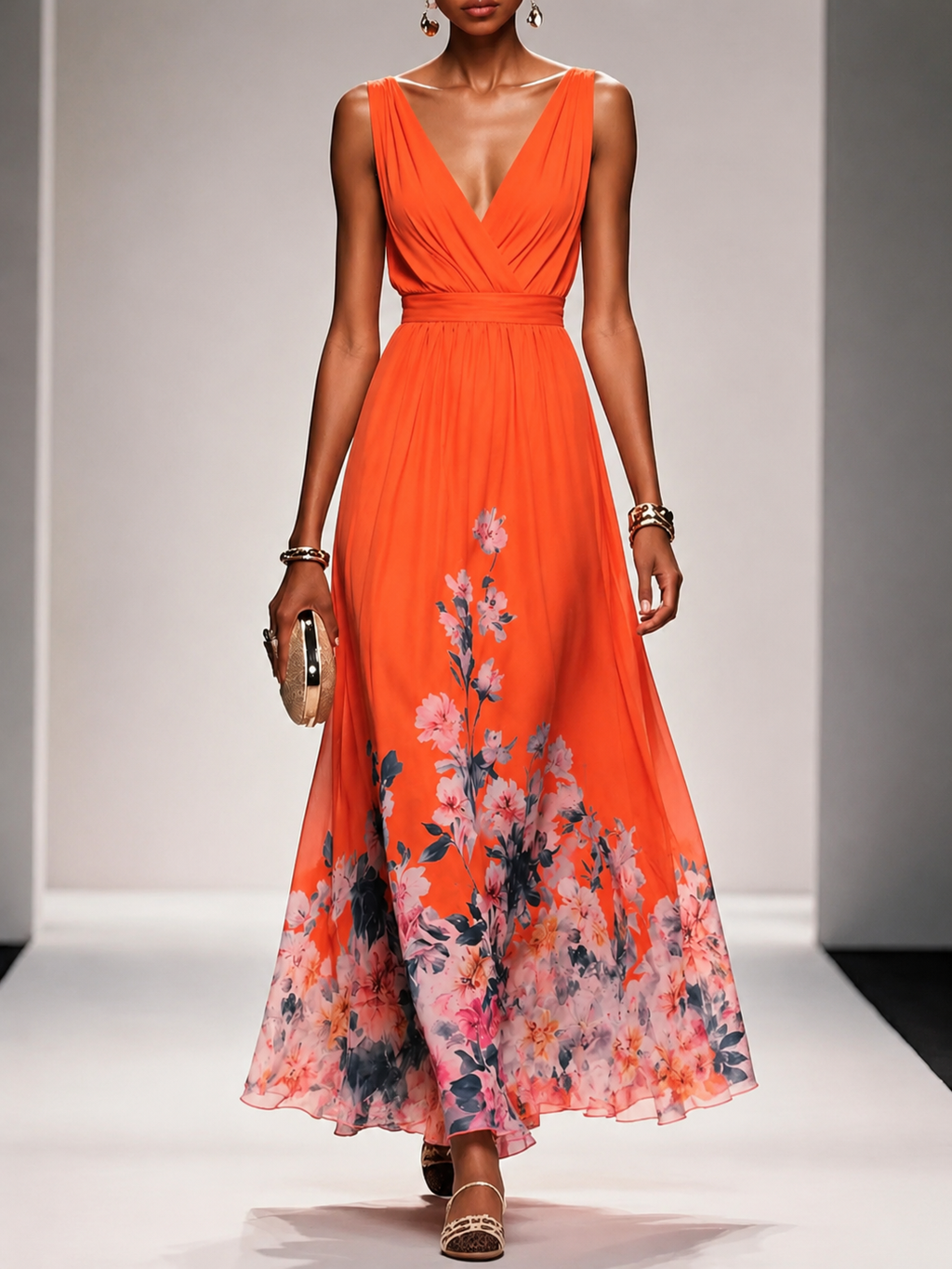 Gillian | Sleeveless A-Line Maxi Dress