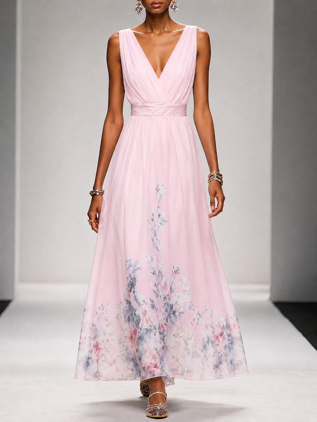 Gillian | Sleeveless A-Line Maxi Dress