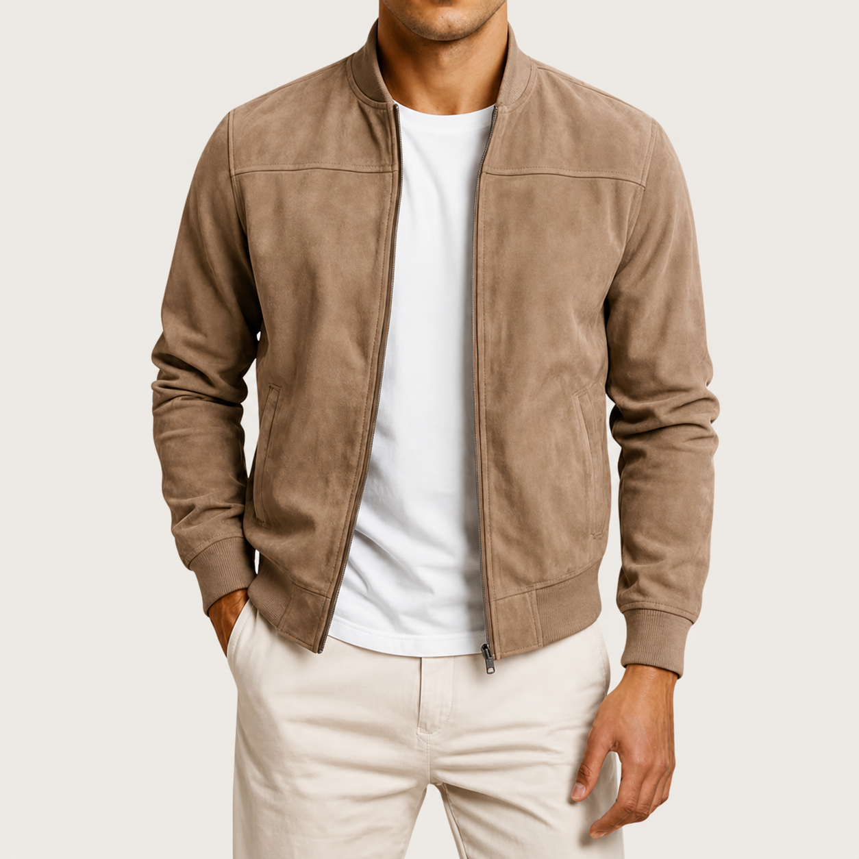 Kenneth | Jacket in Suede Look