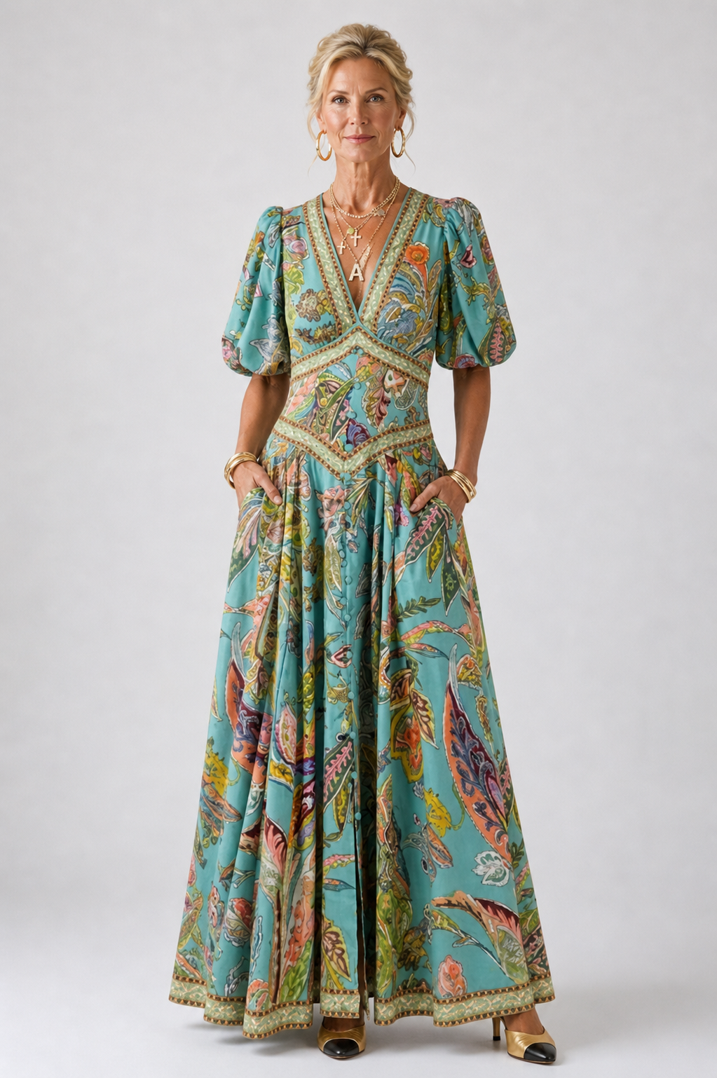 Dorothy | Airy Maxi Dress with Puff Sleeves