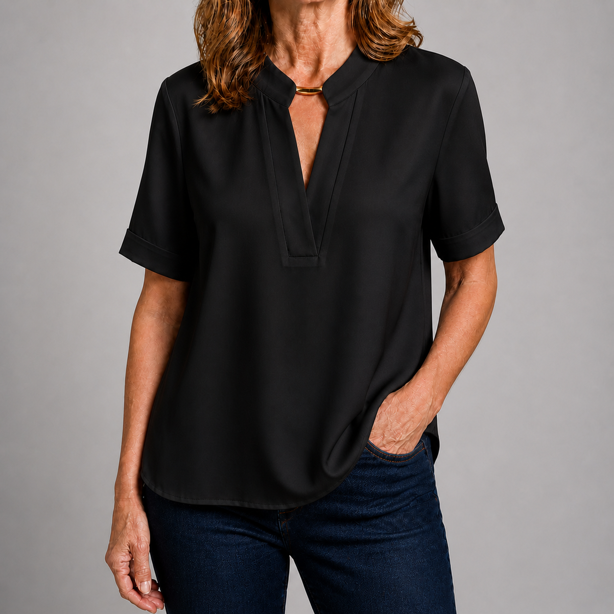 Margaret | Chic V-Neck Blouse