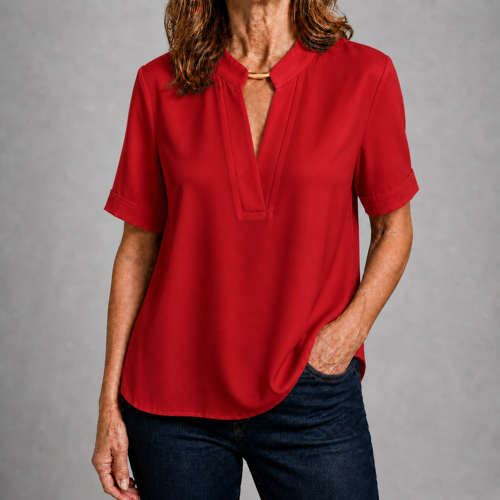 Margaret | Chic V-Neck Blouse