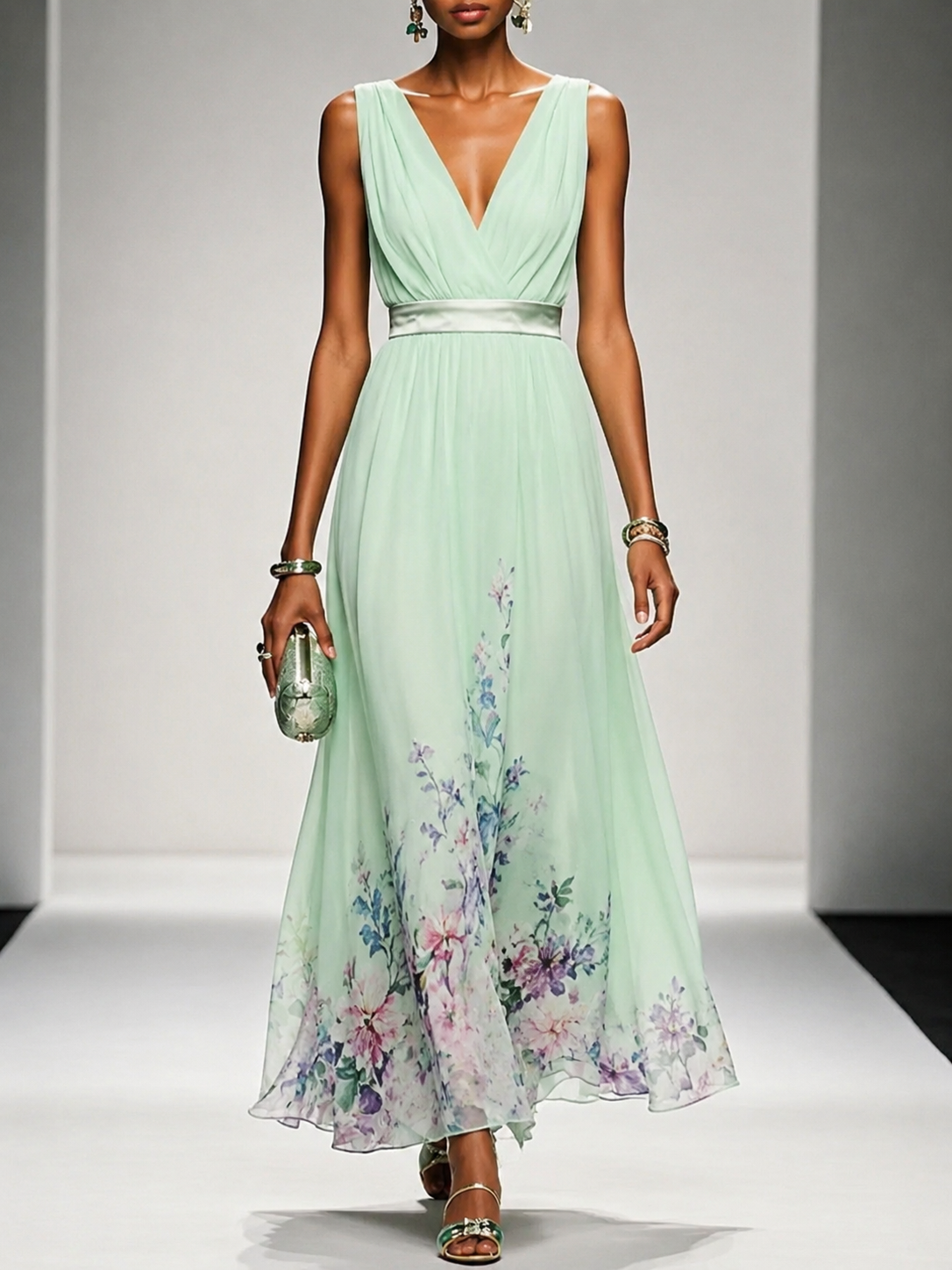 Gillian | Sleeveless A-Line Maxi Dress