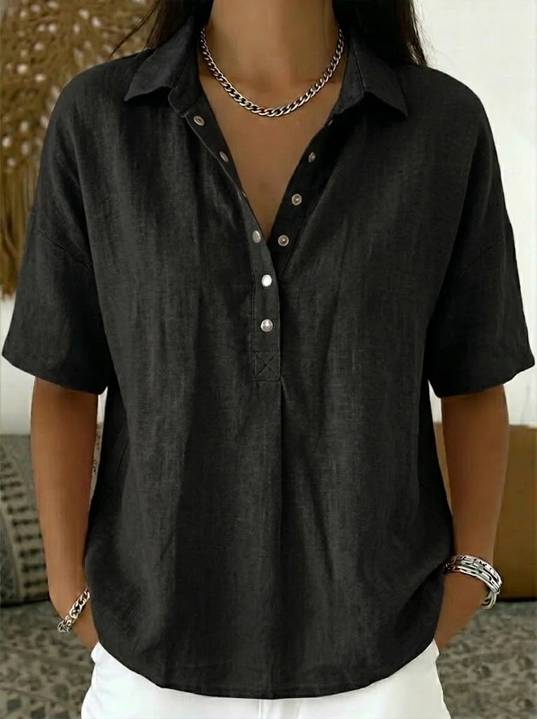 Kathleen | Blouse with Collar and Button