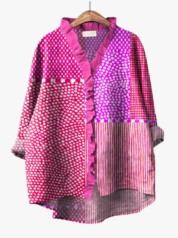 MOREAU LYON | ARTISTIC PATTERN BLOUSE FOR WOMEN