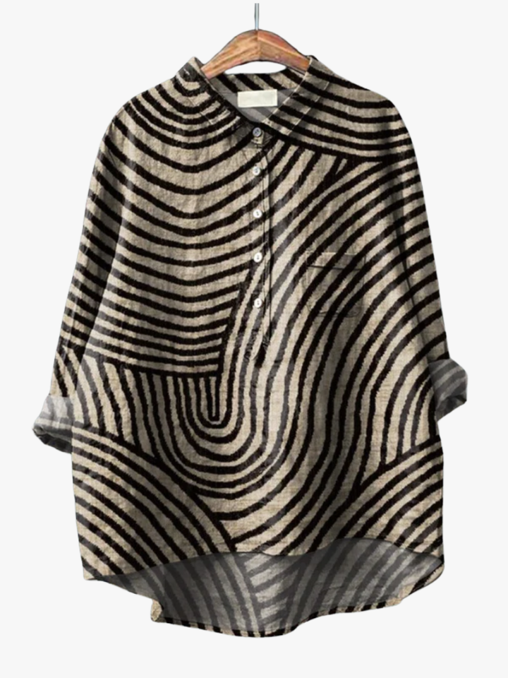 MOREAU LYON | GRAPHIC PATTERN BLOUSE FOR WOMEN