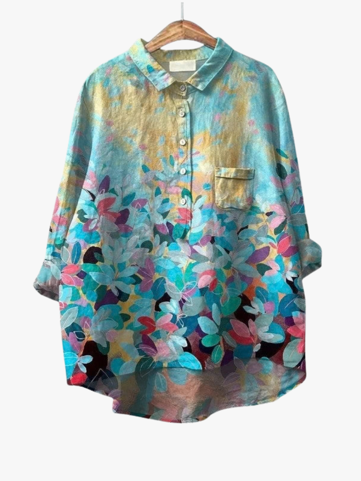 MOREAU LYON | ARTISTIC FLORAL BLOUSE FOR WOMEN