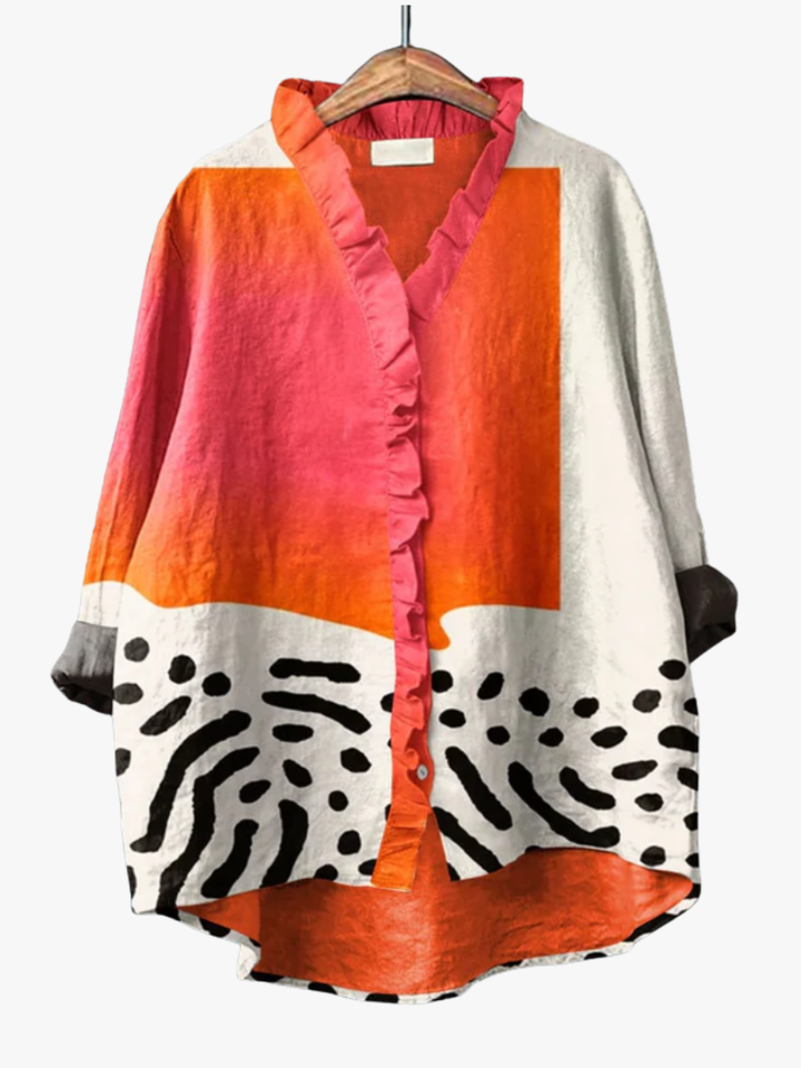 MOREAU LYON | ARTISTIC PRINT BLOUSE FOR WOMEN