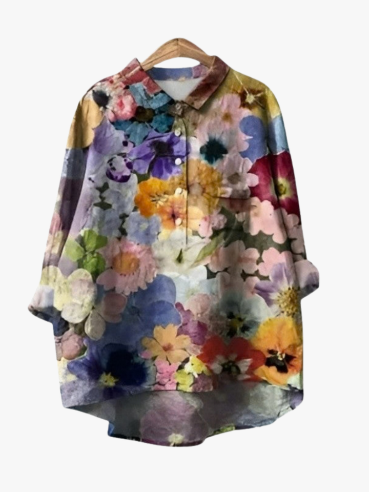MOREAU LYON | ARTISTIC FLORAL BLOUSE FOR WOMEN