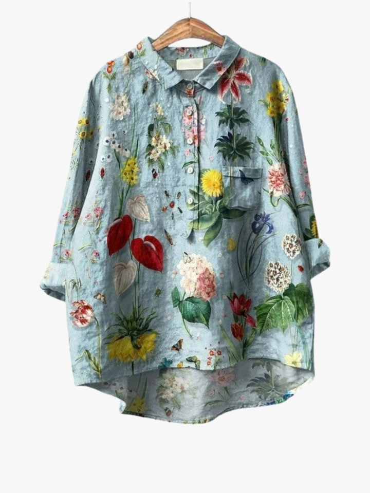 MOREAU LYON | BOTANICAL FLOWERS BLOUSE FOR WOMEN