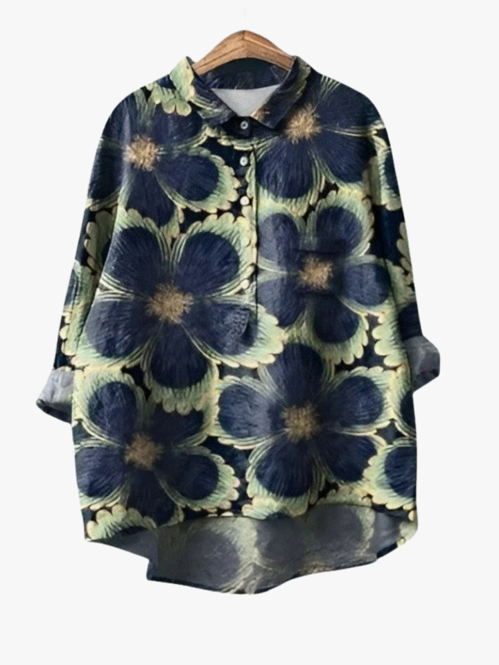 MOREAU LYON | GRAPHIC FLOWER BLOUSE FOR WOMEN
