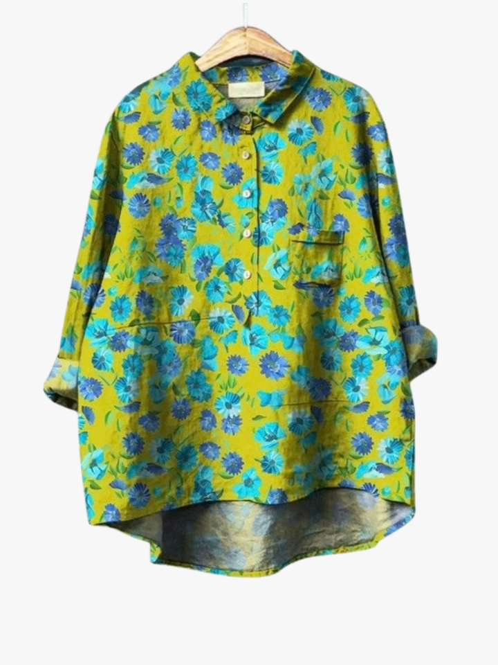 MOREAU LYON | BRIGHT FLOWER BLOUSE FOR WOMEN
