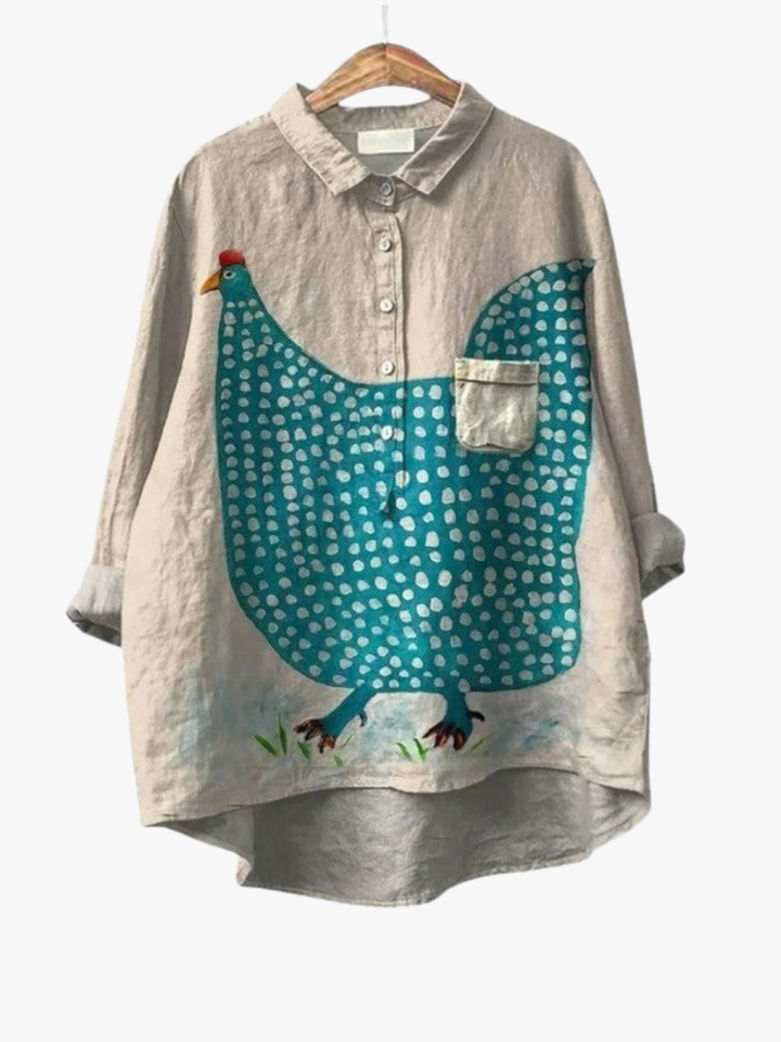 MOREAU LYON | ARTISTIC HEN BLOUSE FOR WOMEN