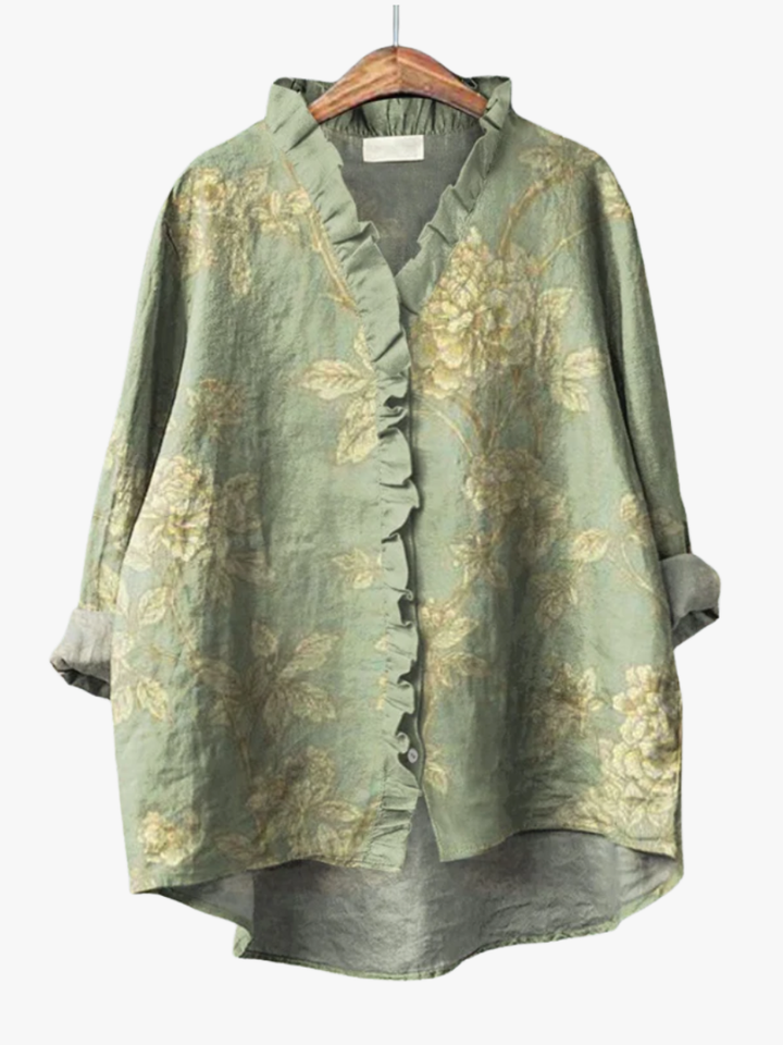MOREAU LYON | ELEGANT FLORAL BLOUSE FOR WOMEN