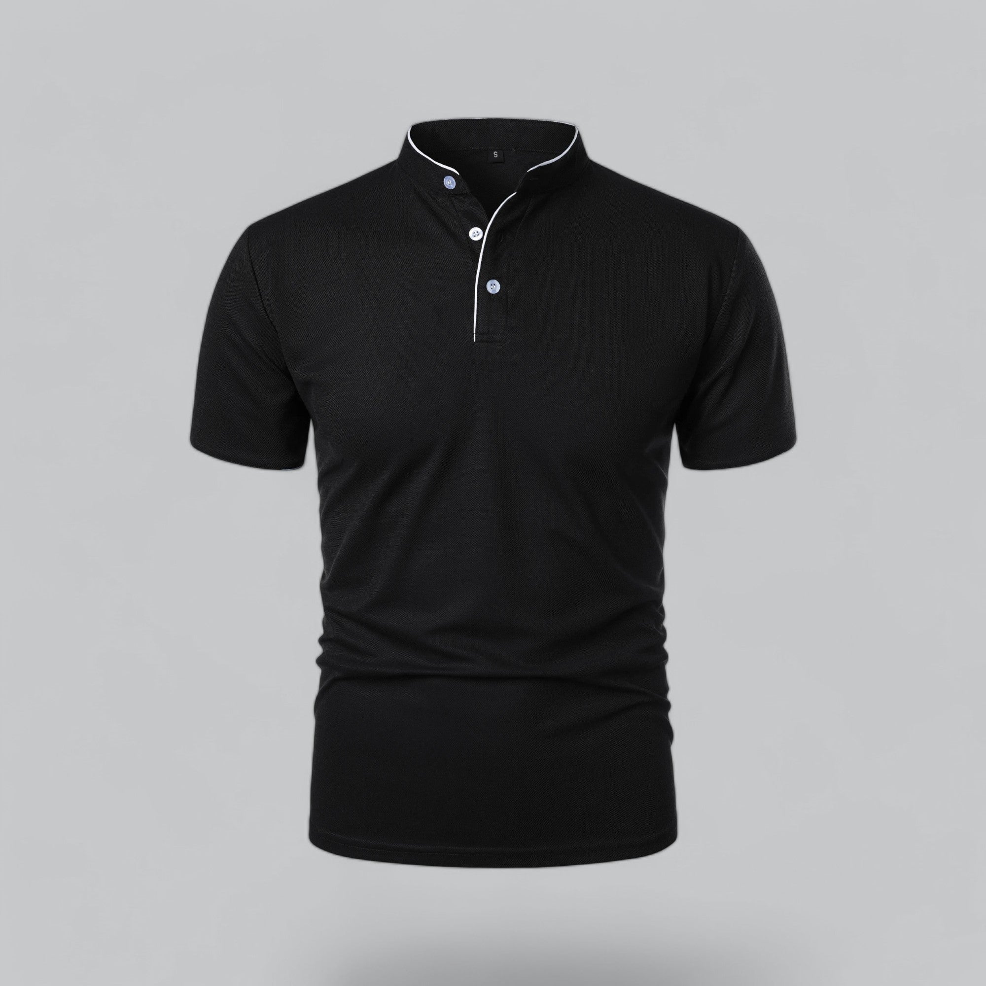 Colin | Collarless Polo Shirt