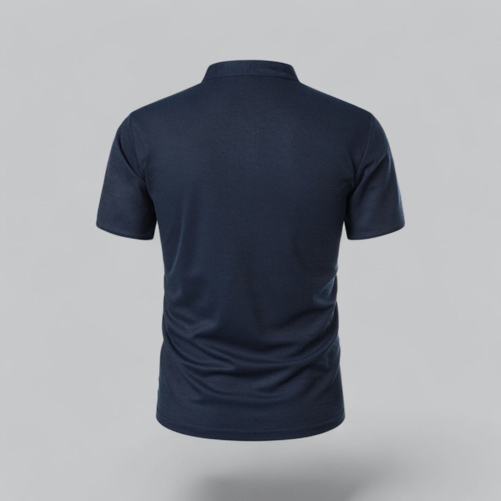 Colin | Collarless Polo Shirt