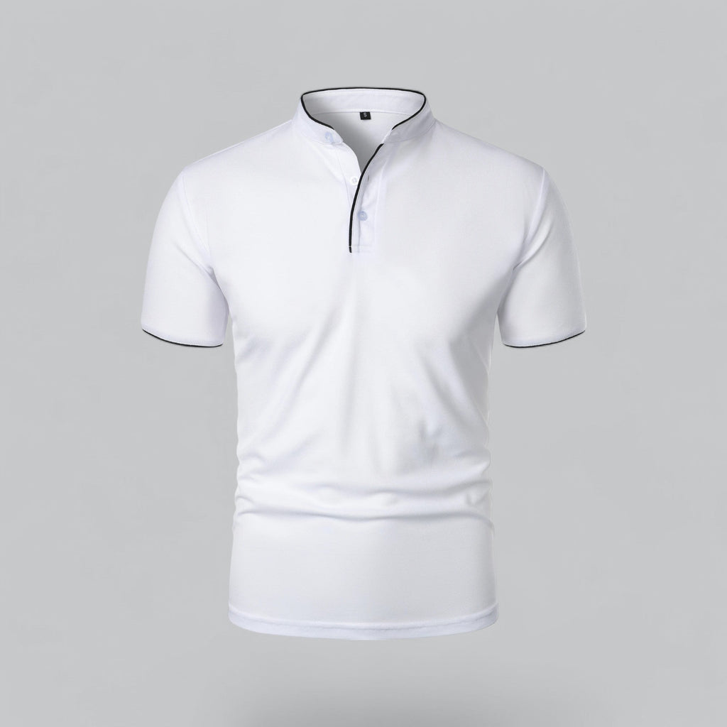 Colin | Collarless Polo Shirt