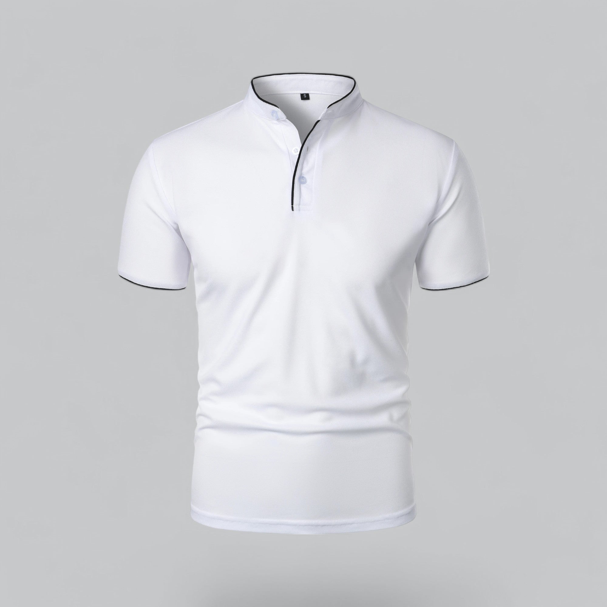 Colin | Collarless Polo Shirt