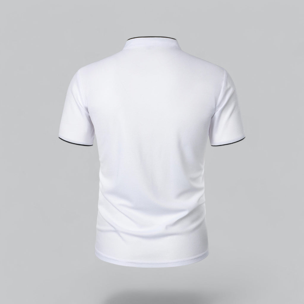 Colin | Collarless Polo Shirt