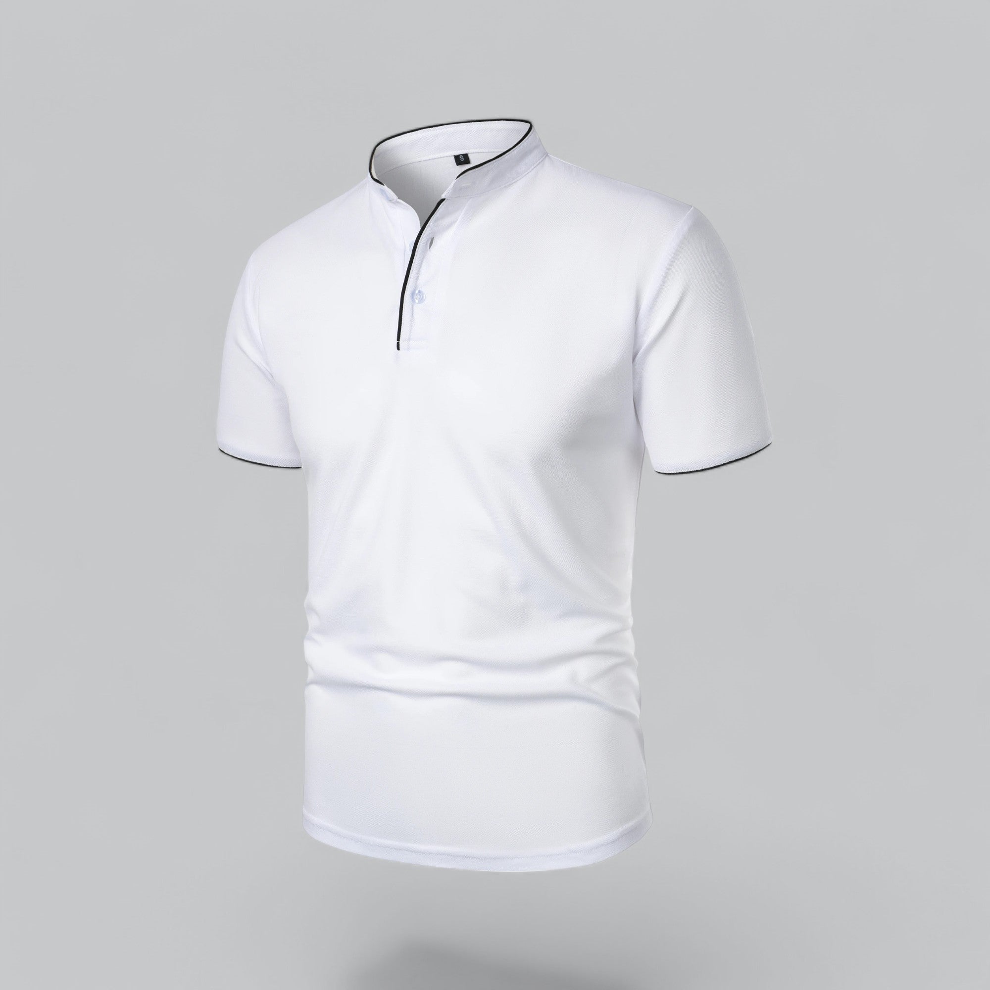 Colin | Collarless Polo Shirt