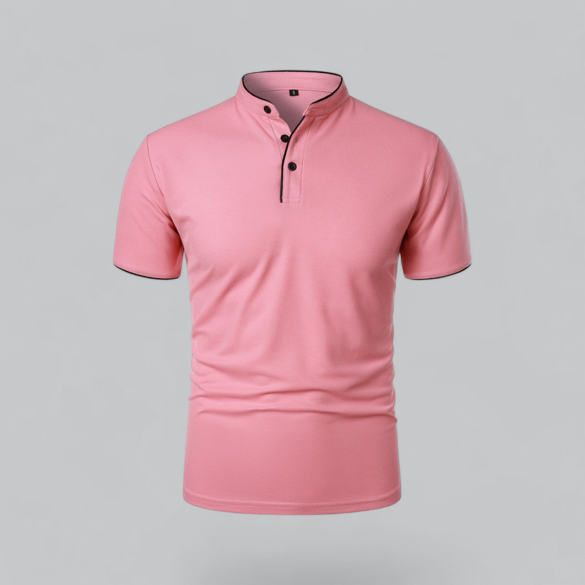 Colin | Collarless Polo Shirt