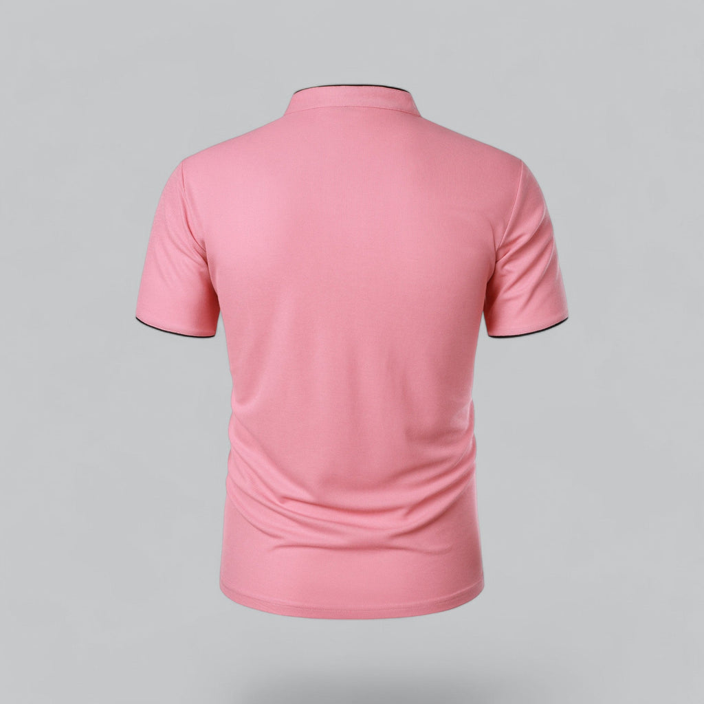 Colin | Collarless Polo Shirt