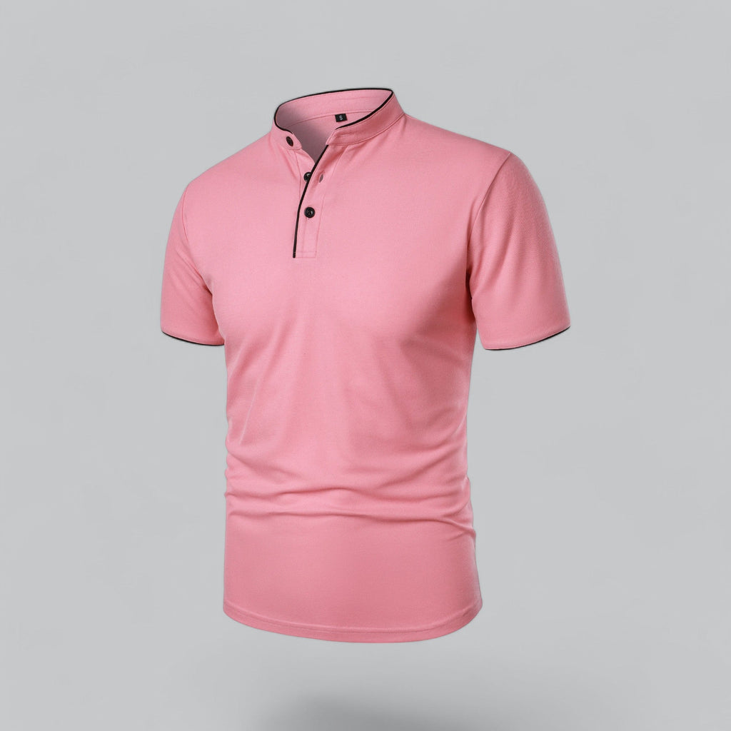Colin | Collarless Polo Shirt