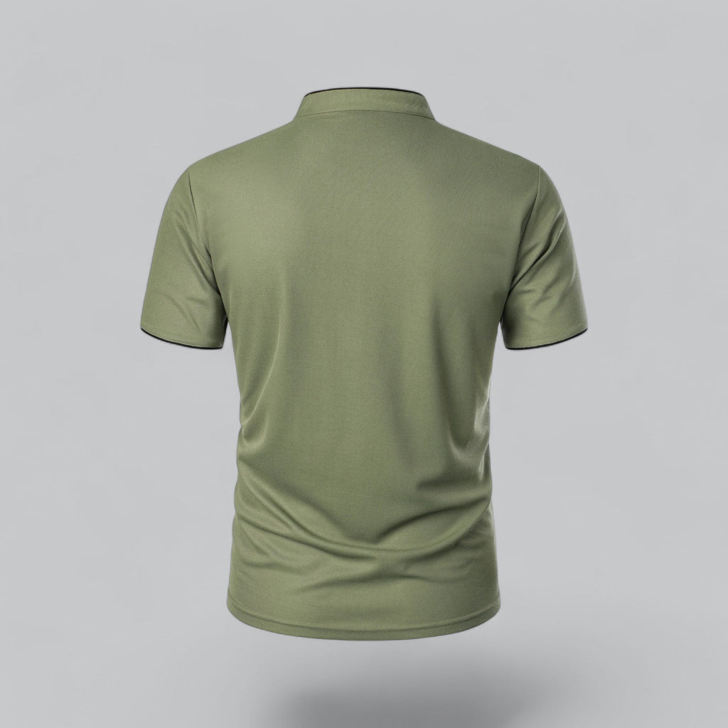 Colin | Collarless Polo Shirt