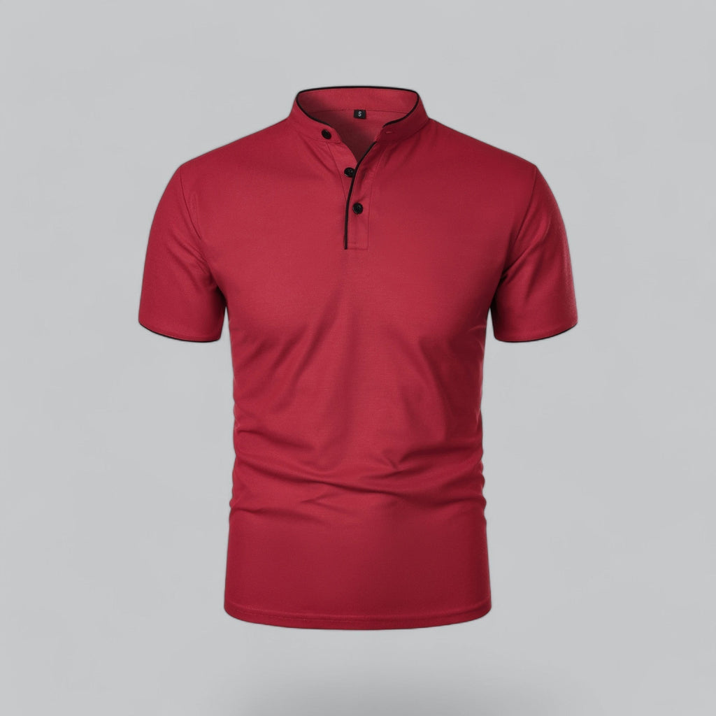 Colin | Collarless Polo Shirt
