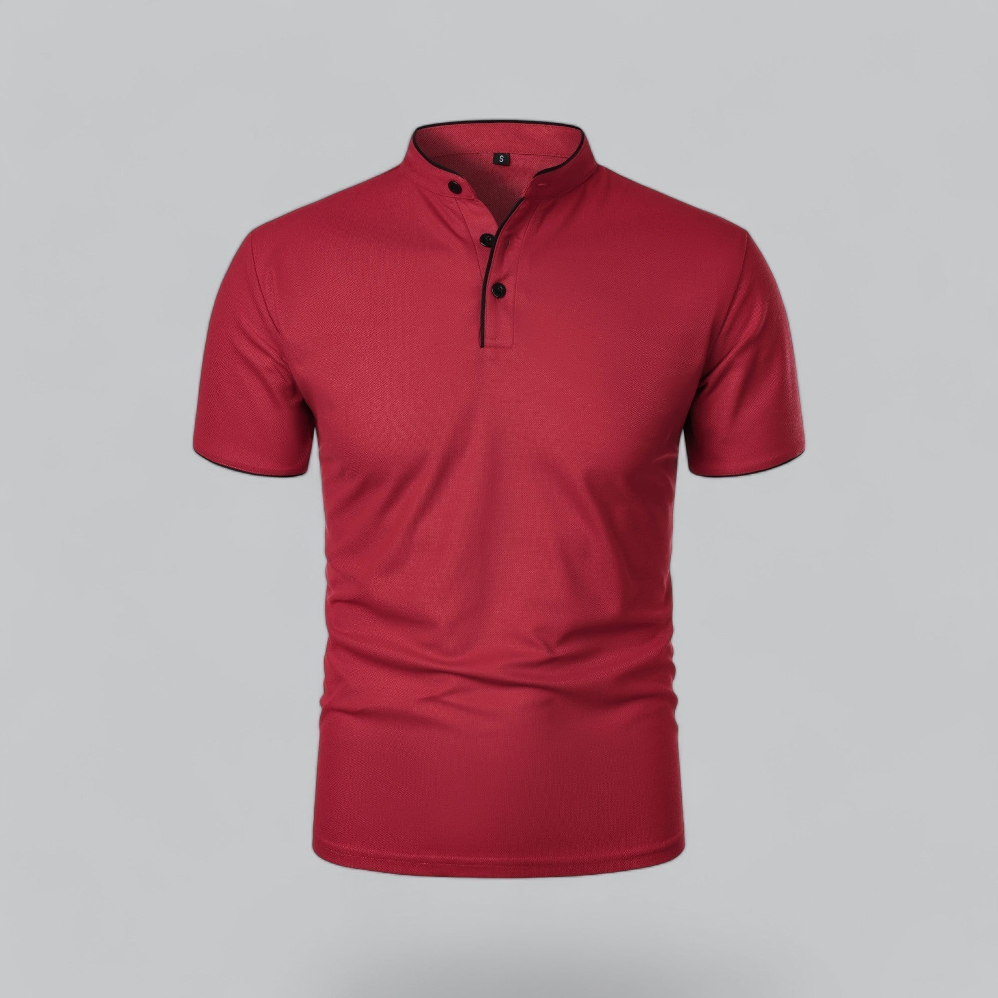 Colin | Collarless Polo Shirt